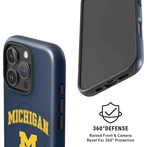University of Michigan M iPhone 16 Pro Max Magsafe Impact Case